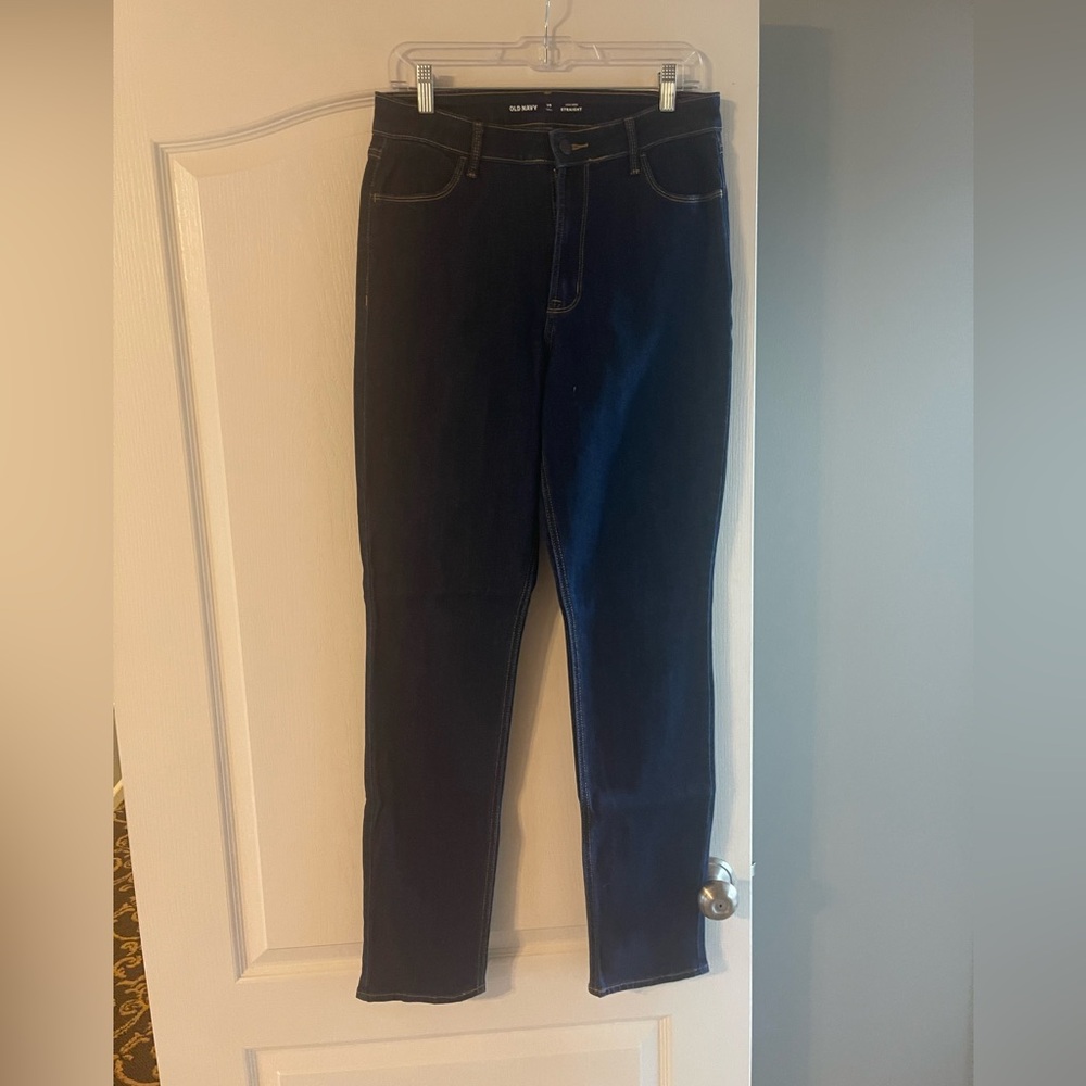 Old Navy Blue Straight Leg Jeans Timeless Design